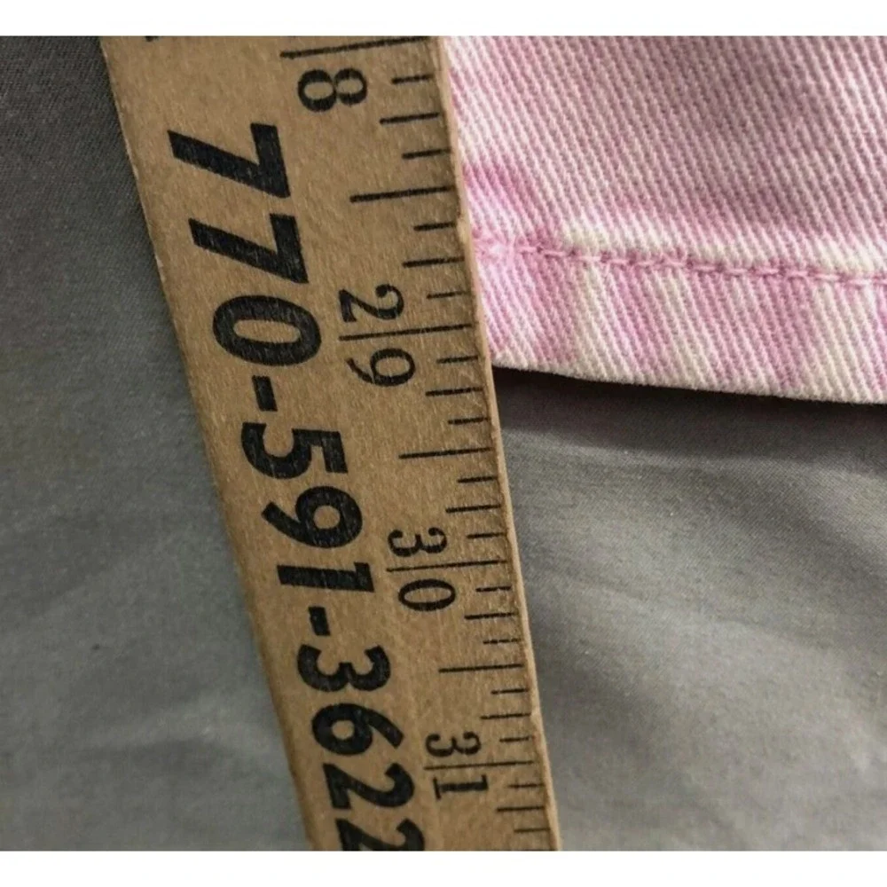 Rue 21‎ Shine Star Pink Tie Dye High Waist Pleated Jeans Women's Size 11